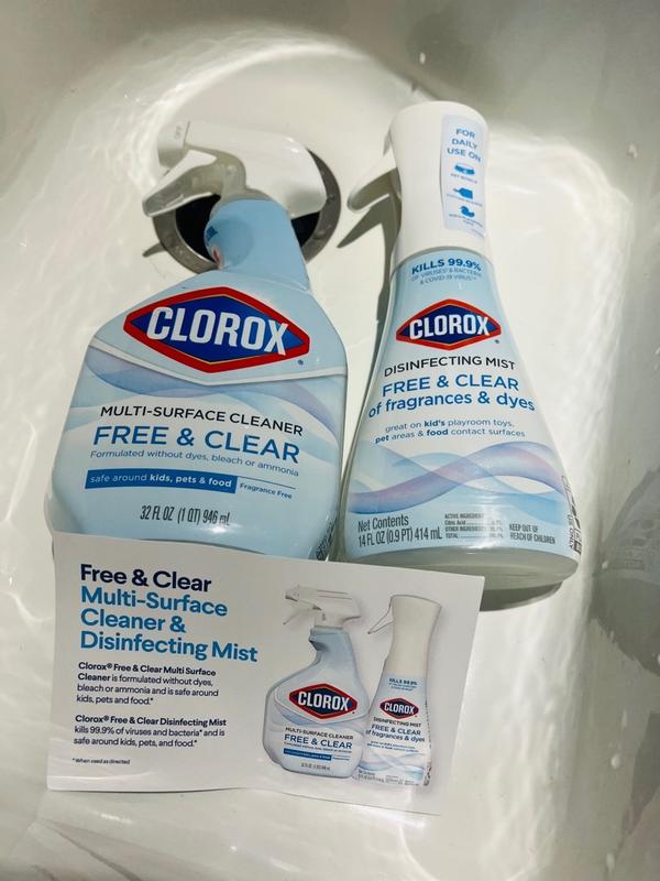 Clorox® Free & Clear Multi-Surface Spray Cleaner