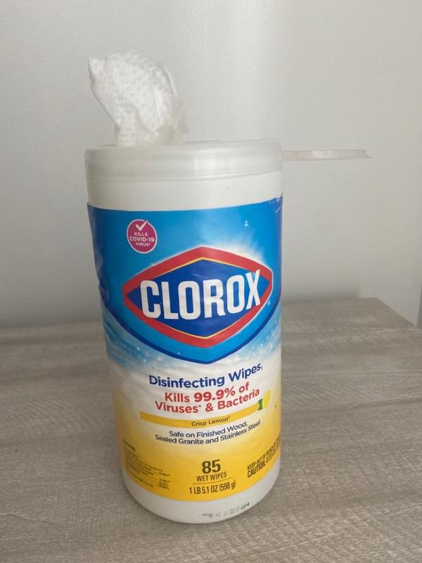Clorox Disinfecting Wipes, Lemon Fresh - 35 count, 9.1 oz canister