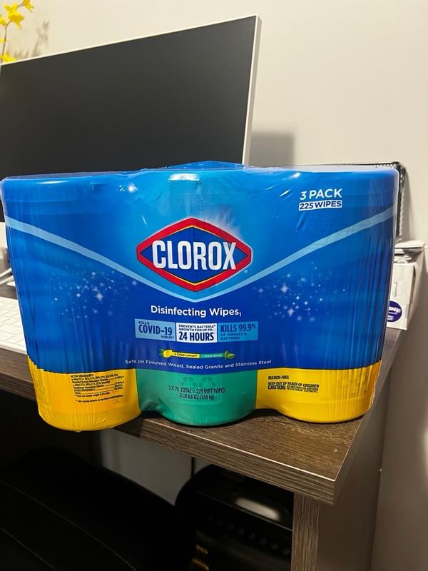 Clorox Disinfecting Wipes, Cleaning Wipes Flex Pack, Fresh Scent - 225 ct