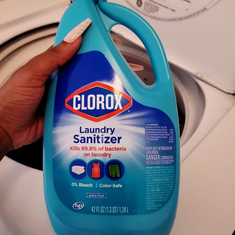  Clorox Laundry Sanitizer, Unscented, 42 Fl Oz : Health &  Household