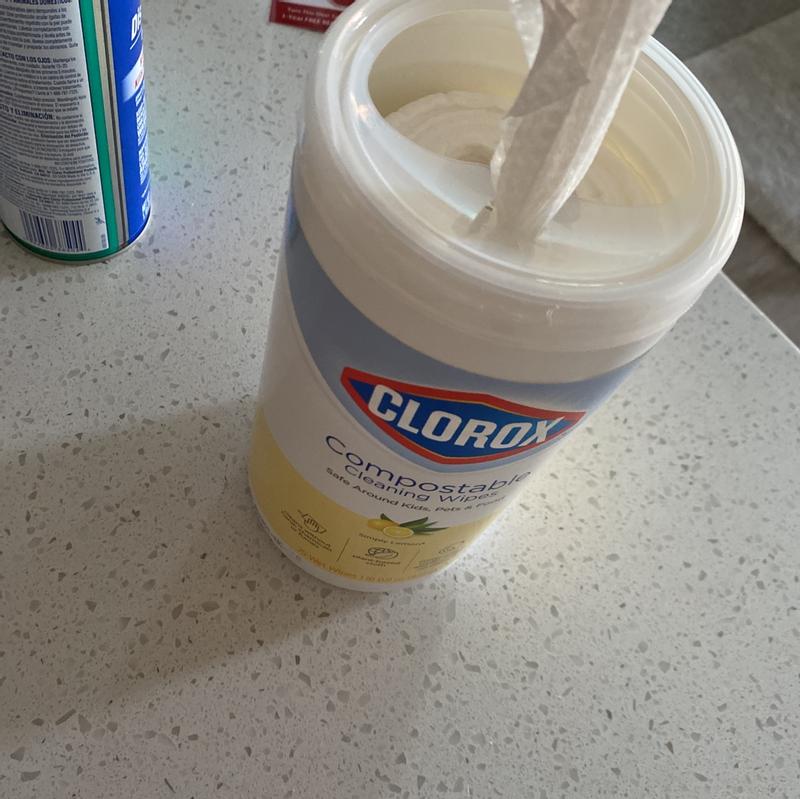 Clorox® Free & Clear Compostable Cleaning Wipes