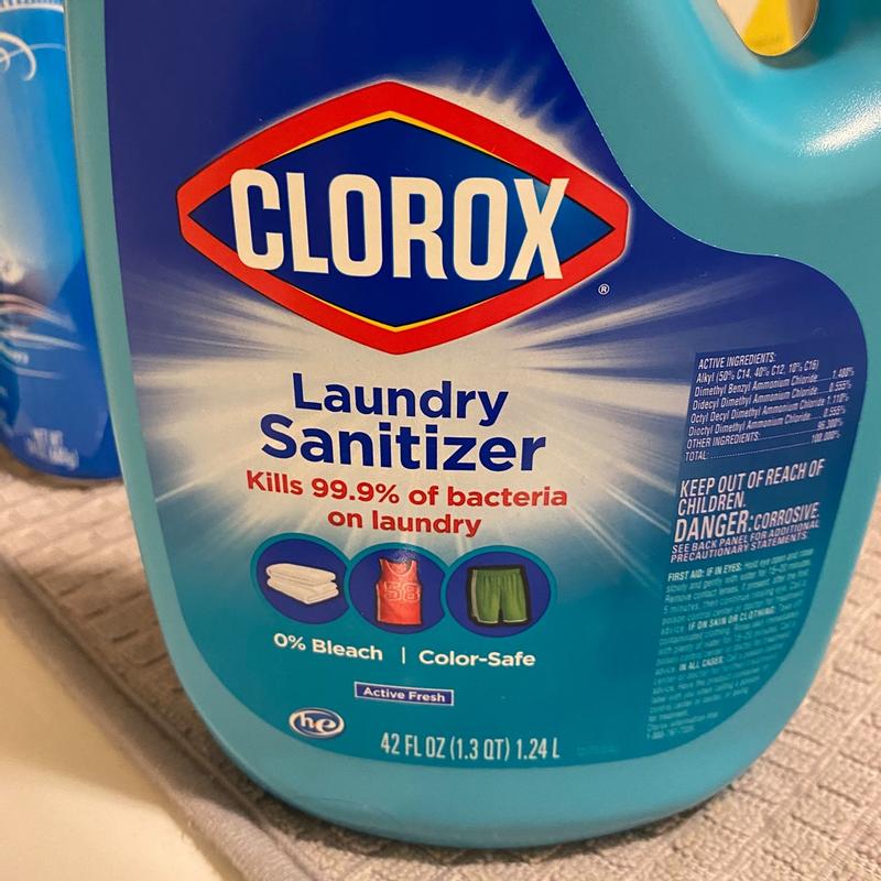 Clorox Bleach-Free Fabric Sanitizer Spray, Color-Safe Laundry Sanitizer -  24 Oz