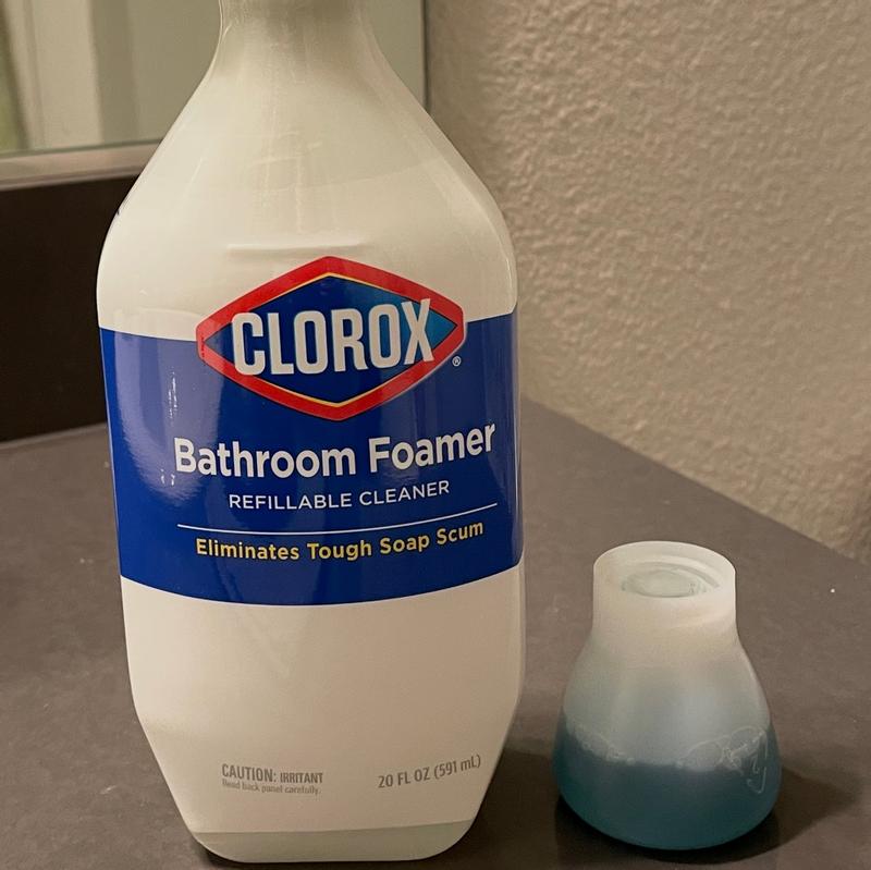 Clorox Bleach-Free Bathroom Foamer Refill Pods, Fresh Scent, 2 Spray  Refills