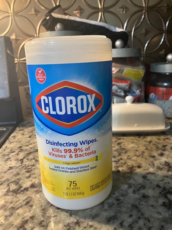 Clorox Disinfecting Wipes, Bleach Free Cleaning Wipes Crisp Lemon - 35 Count