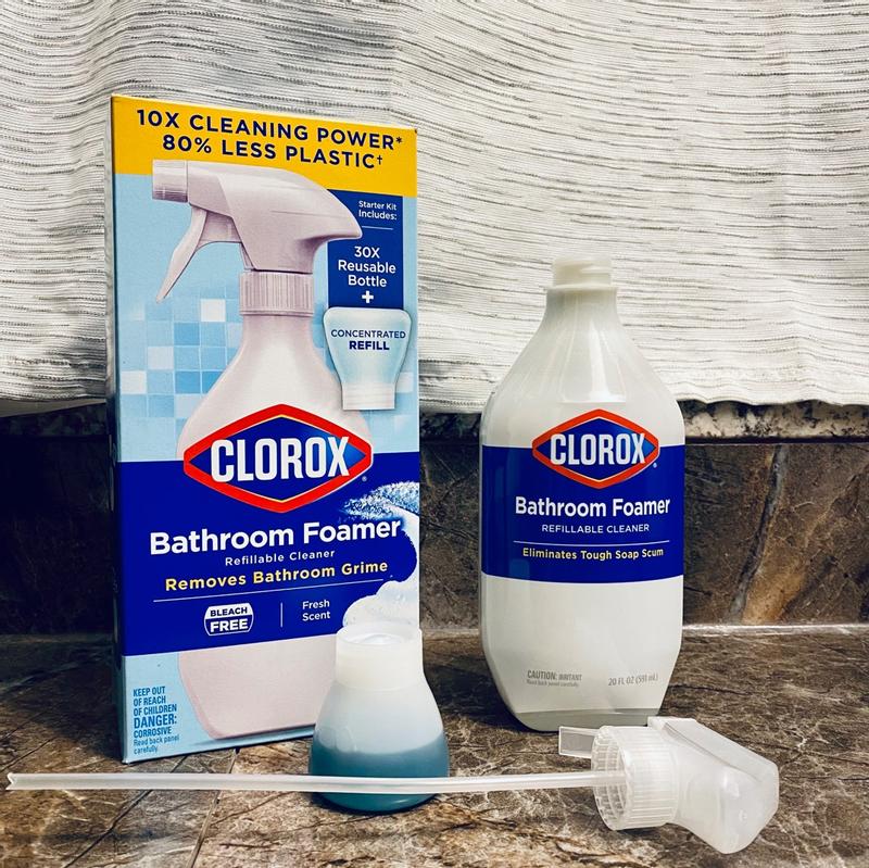 Clorox Refillable Concentrate Spray - Bathroom Foamer Starter Kit