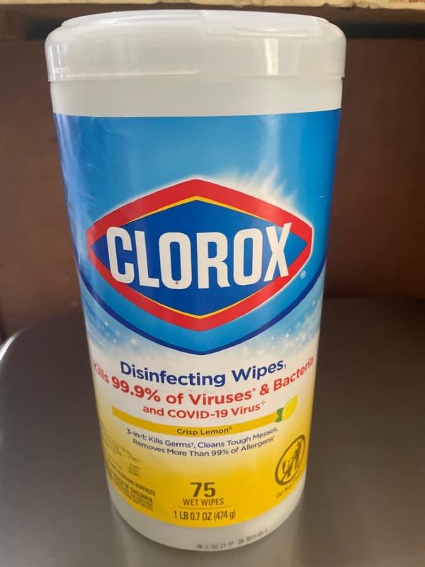 Clorox Disinfecting Wipes, Bleach Free Cleaning Wipes Crisp Lemon - 35 Count