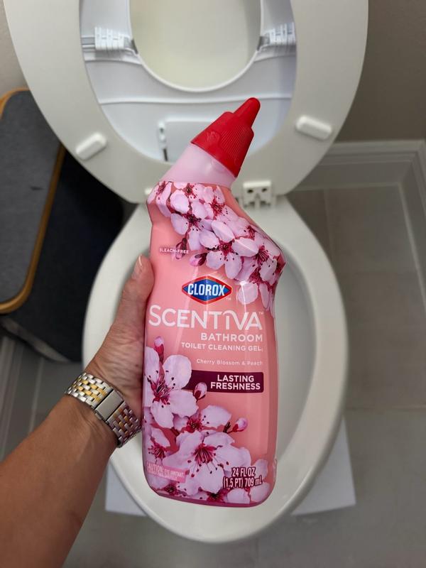 Clorox Scentiva Bathroom Toilet Cleaning Gel Cherry Blossom and