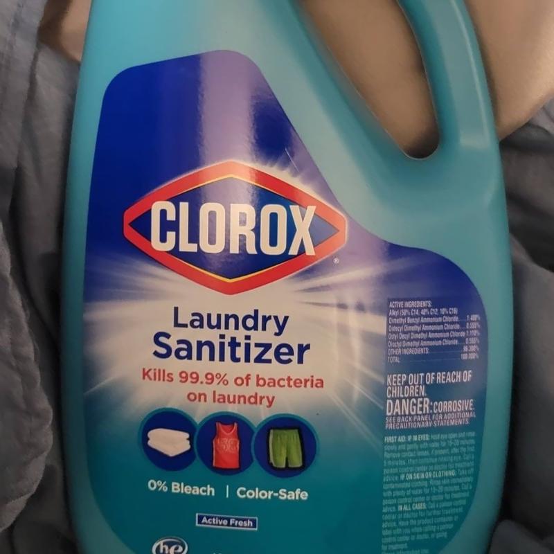 Clorox Fabric Sanitizer, Bleach-Free & Color Safe, 24 fl oz/709 mL, Pack Of  2 Ingredients and Reviews
