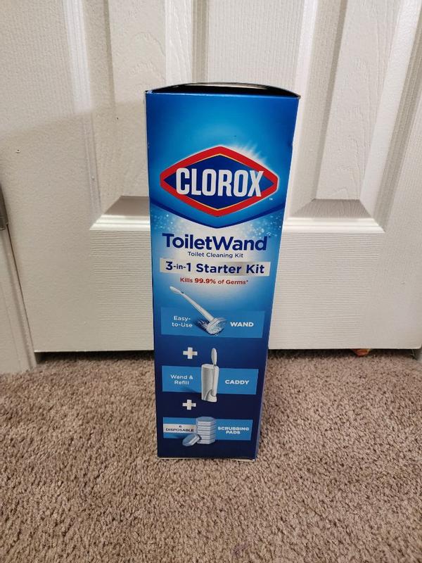 Clorox ToiletWand Disinfecting Disposable Toilet Cleaning System Storage  Caddy and 6 Disinfecting Refill Heads 4460003191 - The Home Depot