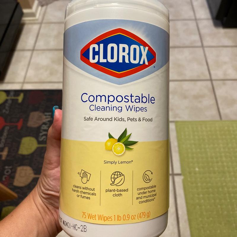 Clorox 75-Count Simply Lemon Compostable All-Purpose Cleaning