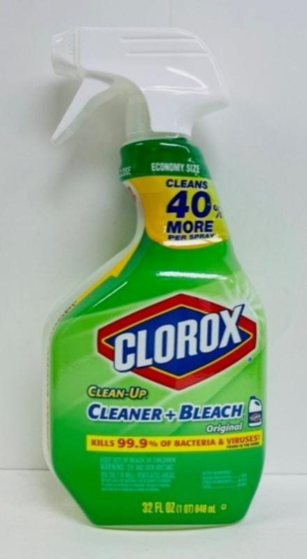 Clorox Clean-Up Cleaner with Bleach In A Triggered Spray Bottle-1 Quart  (Clorox 1204)