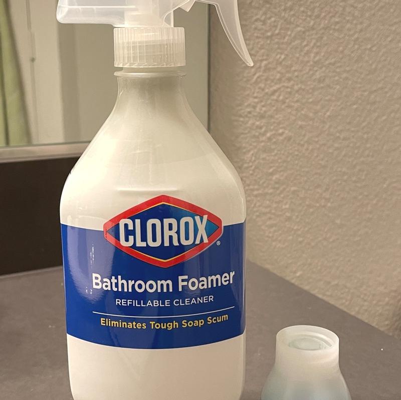 Clorox Bathroom Foamer Refillable Cleaner Starter Kit, Fresh Scent