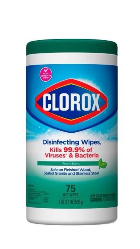 Clorox Disinfecting Wipes, Lemon Fresh - 35 count, 9.1 oz canister