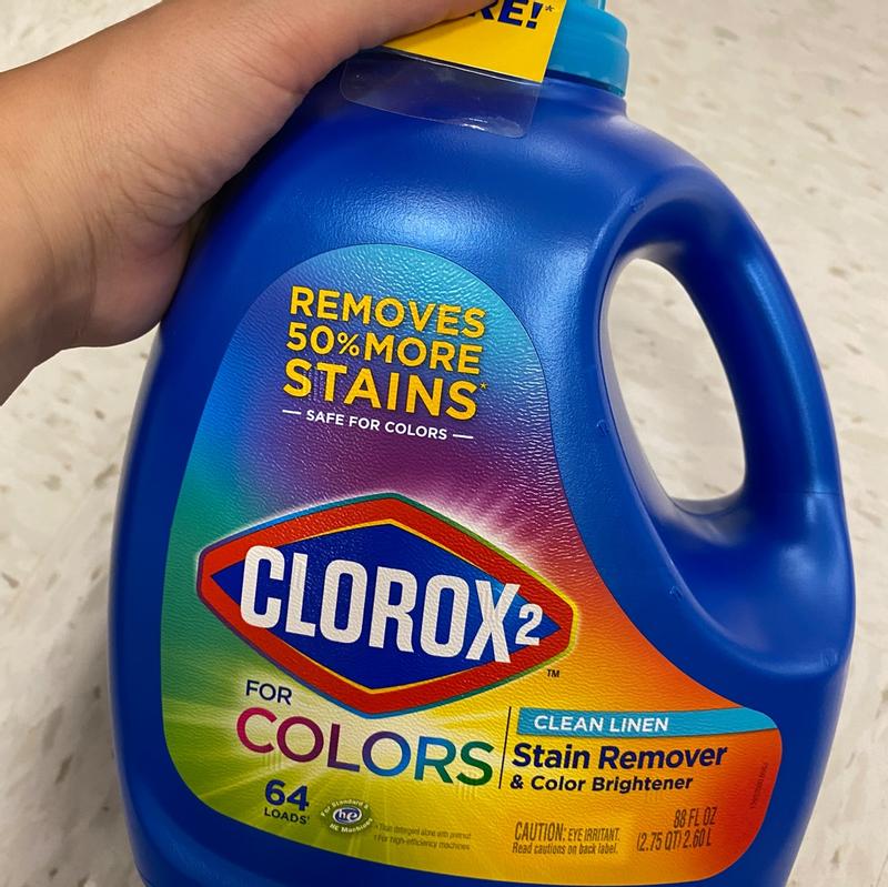 Clorox 2 for Colors Bleach-Free Laundry Stain Remover and Color Booster,  Original, 88 fl oz