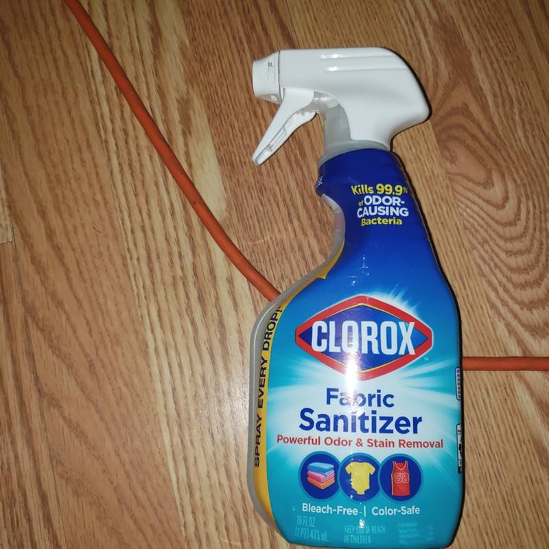 Clorox Fabric Sanitizer Powerful Odor and Stain Remover 16 fl oz spray