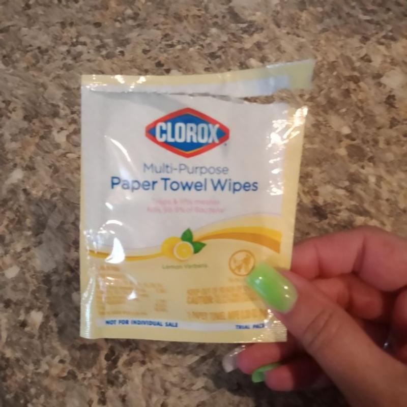 Clorox Multi-Purpose Paper Towel Lemon Verbena Sanitizing Wipes, 75 Wipes