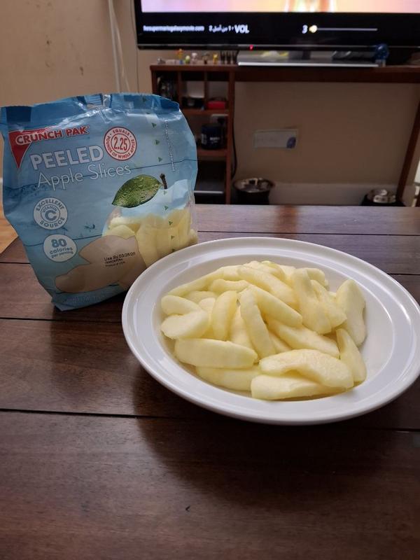 Crunch Pak Peeled Apple Slices 24 oz Gusseted Bag