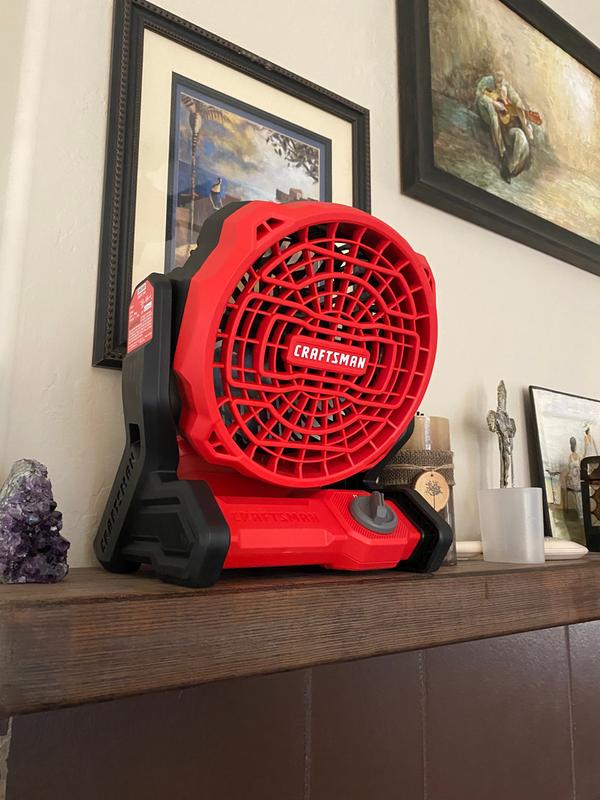 Craftsman battery operated fan hot sale