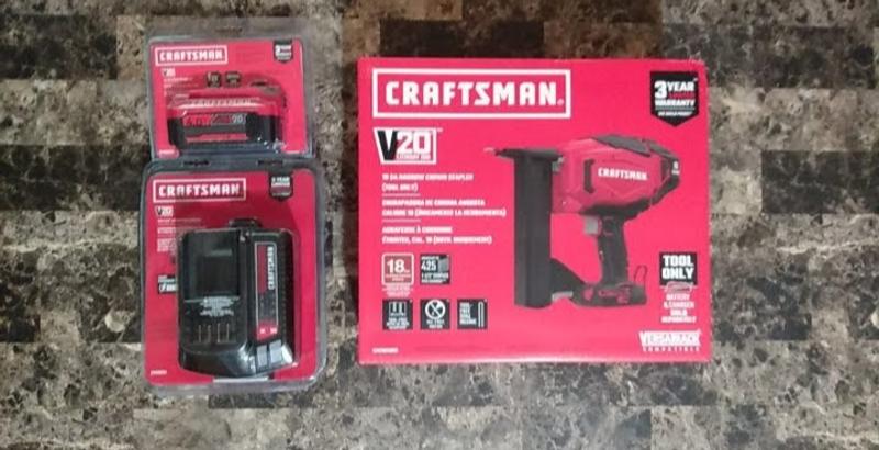 CRAFTSMAN V20 18 Gauge 1 4 in Narrow Crown Finish Stapler in the Staplers department at Lowes