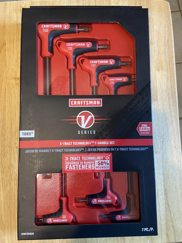 CRAFTSMAN® V-Series™ X-Tract Technology TORX™ T-Handle Set (7-Piece)