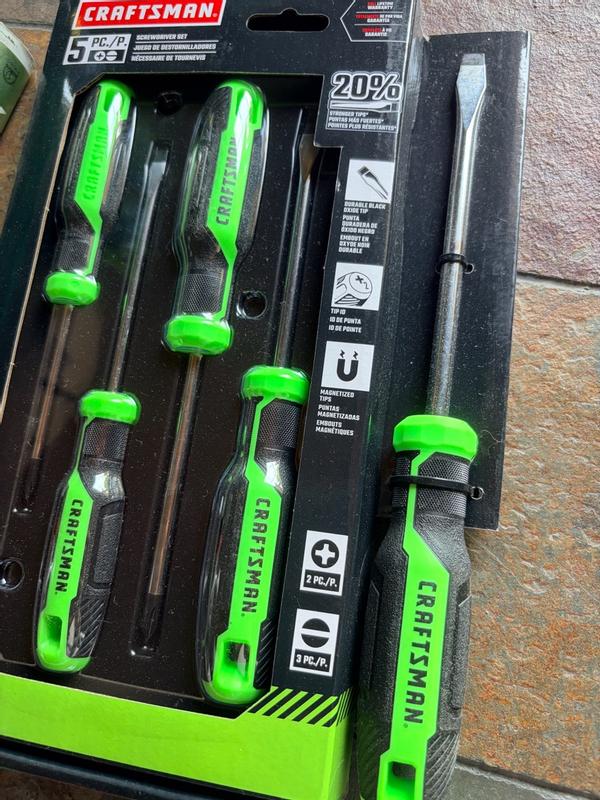 Hi-Vis Screwdriver Set (5 Pc)