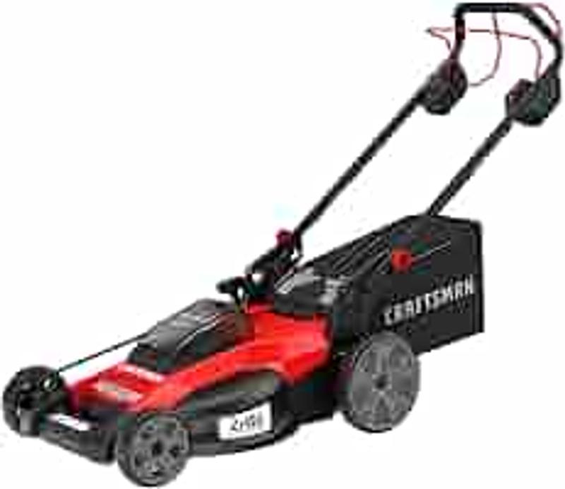 CRAFTSMAN V20* Brushless Cordless 20-Inch Push Lawn Mower with (2