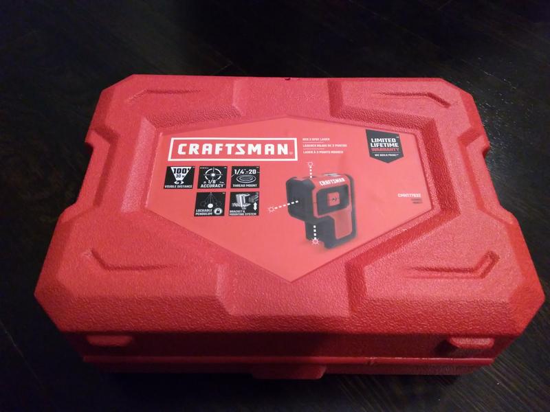 Craftsman red deals 3 spot laser