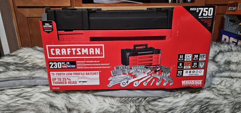 CRAFTSMAN VERSASTACK 230-Piece Standard (SAE) and Metric