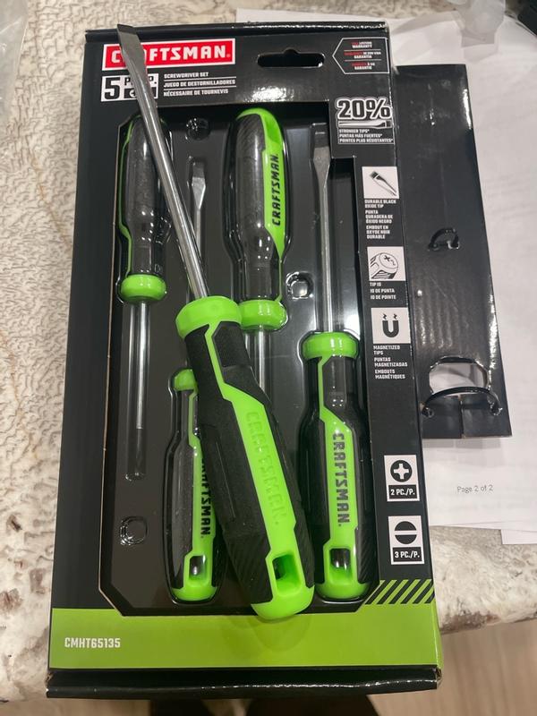 システムグリーン オーテンシア 5ステップセット Hi-Vis Screwdriver Set (5 Pc)