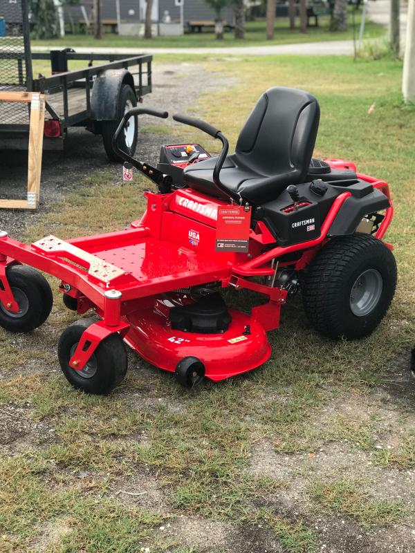 CRAFTSMAN Z510 20-HP V-Twin Dual Hydrostatic 42-in Zero-Turn Lawn Mower ...