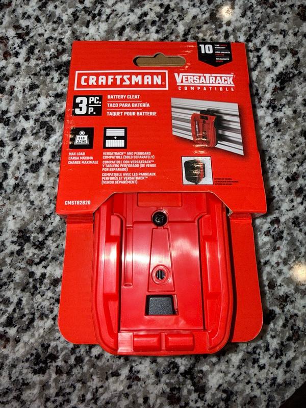 CRAFTSMAN VERSATRACK 3 -Piece 3.75-in RED/BLACK Plastic Multipurpose ...