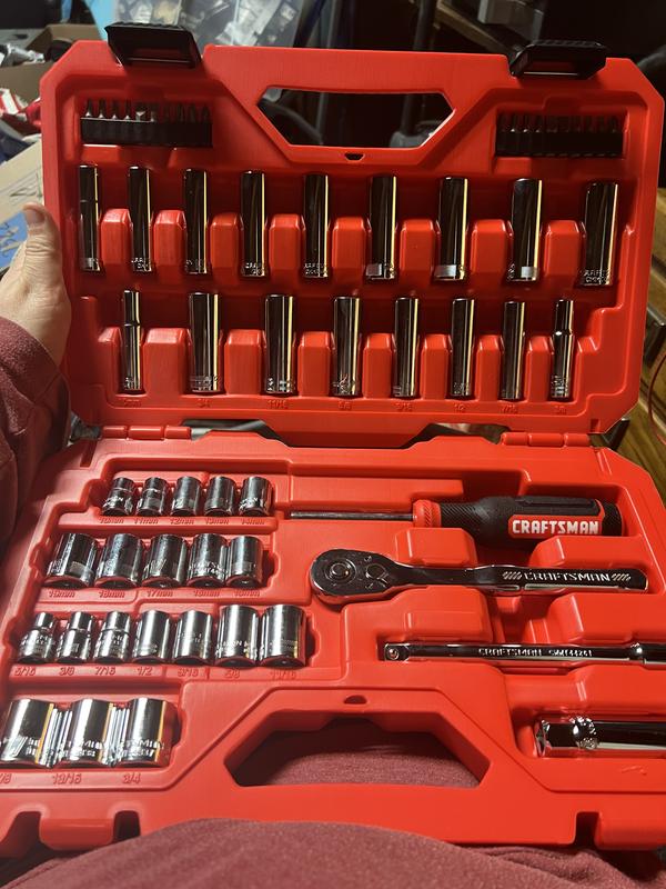 CRAFTSMAN Standard (SAE) and Metric Mechanics Tool Set with