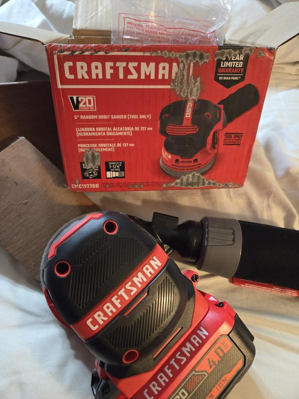 CRAFTSMAN V20 20-Volt Cordless Random Orbital Sander CRAFTSMAN V20 20-Volt Cordless Random Orbital Sander