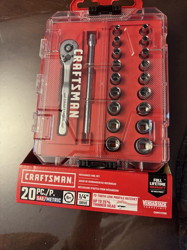CRAFTSMAN® 1/4 In. Drive Mechanics Tool Set (20-piece)