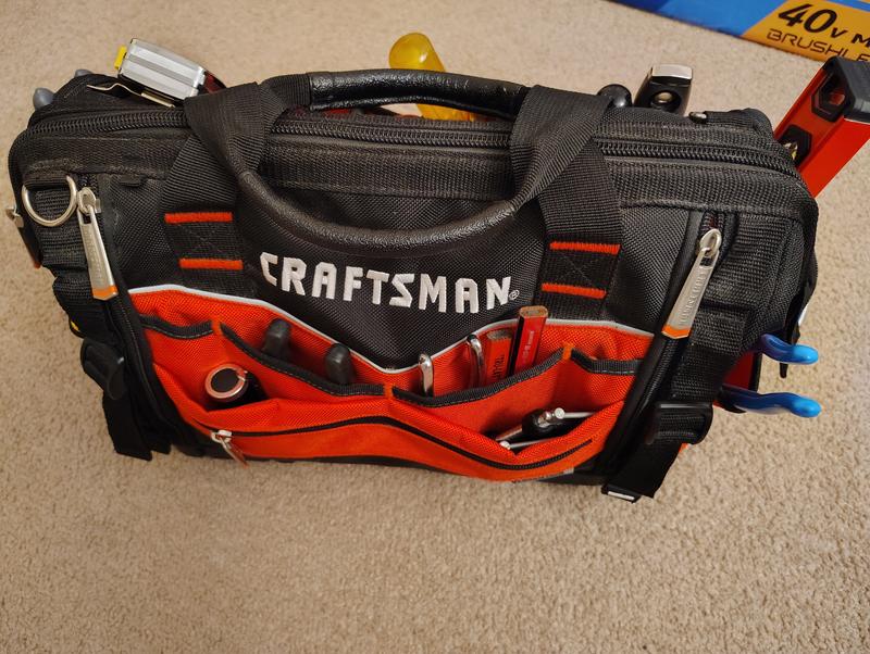 CRAFTSMAN® VERSASTACK™ 17-inch Zippered Tool Bag with 31 Pockets