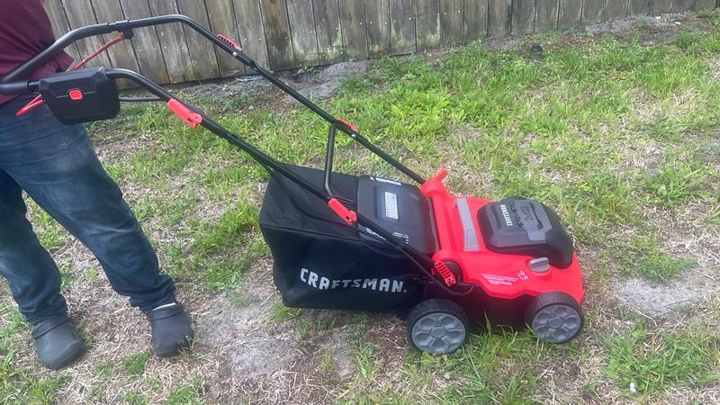 CRAFTSMAN 14-in Battery Powered Dethatcher in the Dethatchers ...