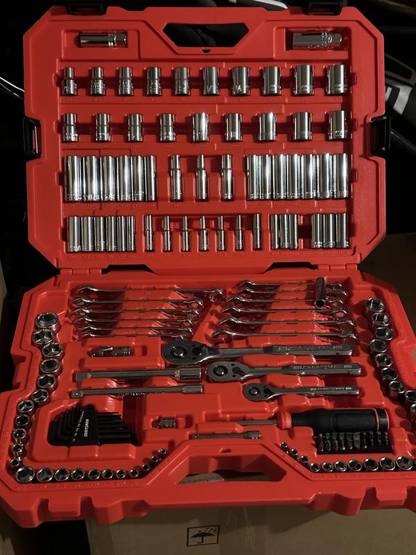 CRAFTSMAN 206-Piece Standard (SAE) and Metric Combination Polished