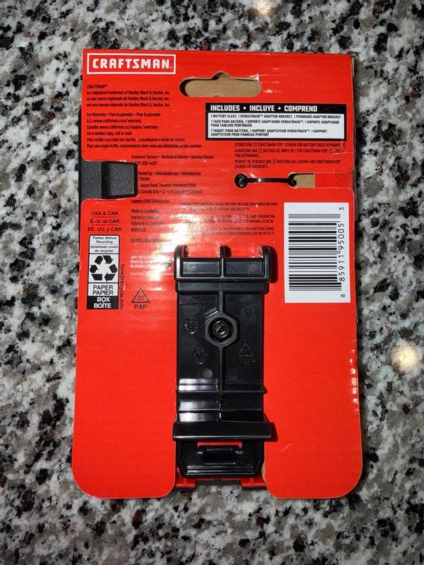 CRAFTSMAN VERSATRACK 3 -Piece 3.75-in RED/BLACK Plastic Multipurpose ...