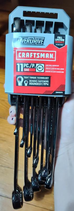 CRAFTSMAN OVERDRIVE 11-Piece Set 6-point (Sae) Standard Extra Long