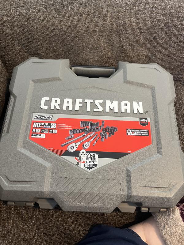 Craftsman 80-Piece OVERDRIVE Mechanics Tool Set - CMMT99080L