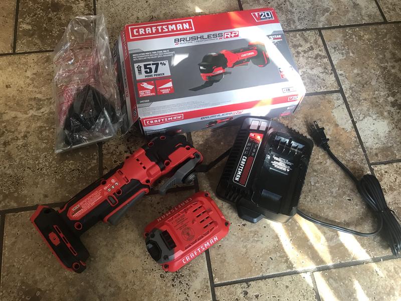 CRAFTSMAN V20 RP Cordless Multi-Tool, Oscillating Tool, up to 19,000 OPM,  Bare Tool Only (CMCE565B)