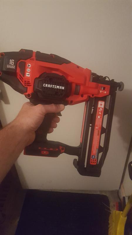 Craftsman 16 discount gauge cordless nailer