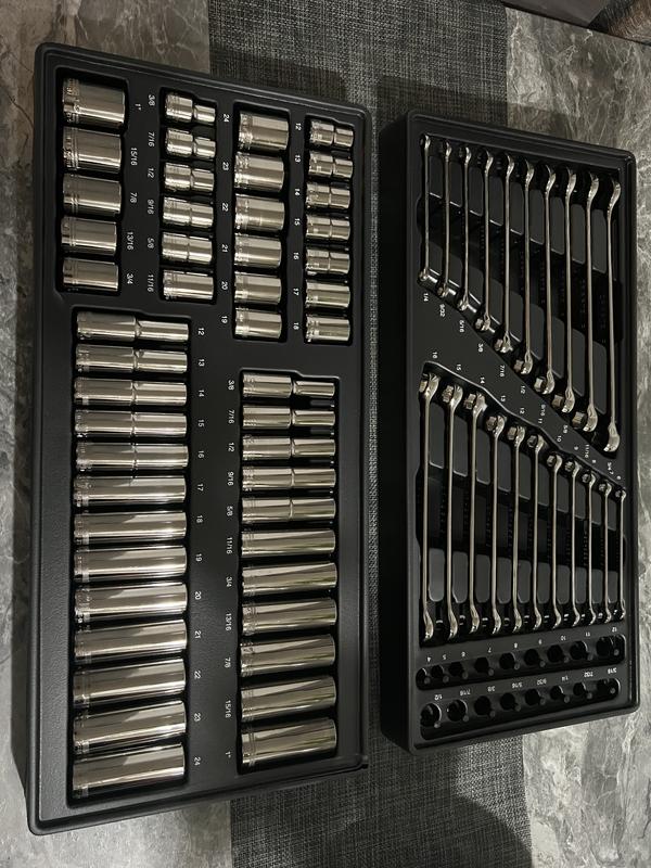 OVERDRIVE™ gunmetal chrome standard (SAE) and metric mechanics
