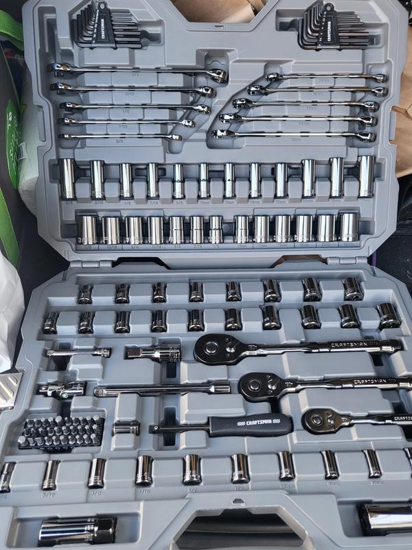 CRAFTSMAN® OVERDRIVE™ Standard (SAE) and Metric Mechanics Tool Set