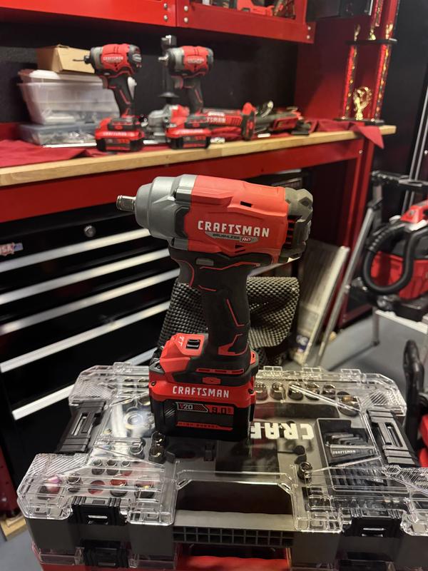 CRAFTSMAN V20* BRUSHLESS RP™ Cordless 1/2-Inch Impact Wrench