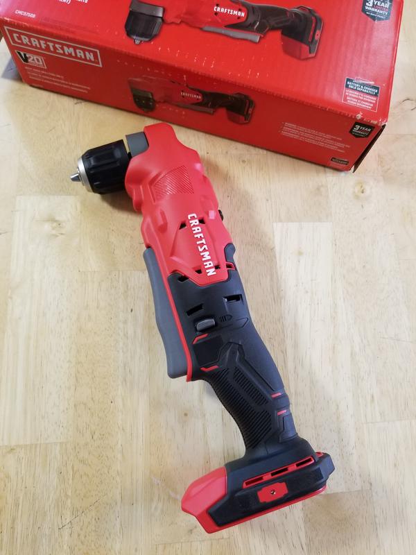 V20* Cordless 3/8-In Right Angle Drill