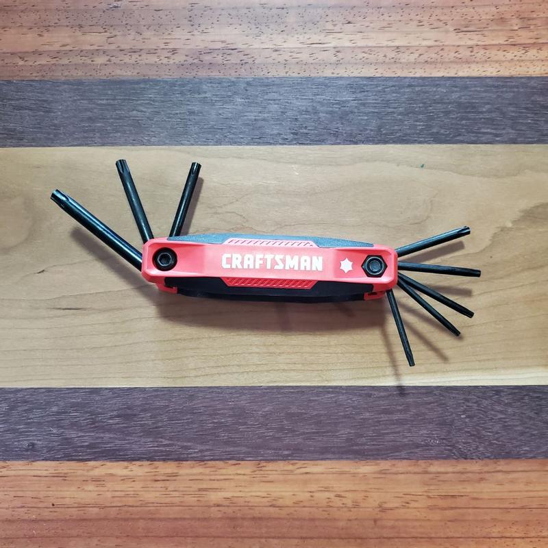 Assorted Sae/Metric Folding Hex Key Set (8-Piece)