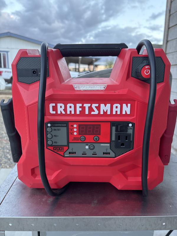 1200 Peak Amp Jump Starter And Portable Power Station