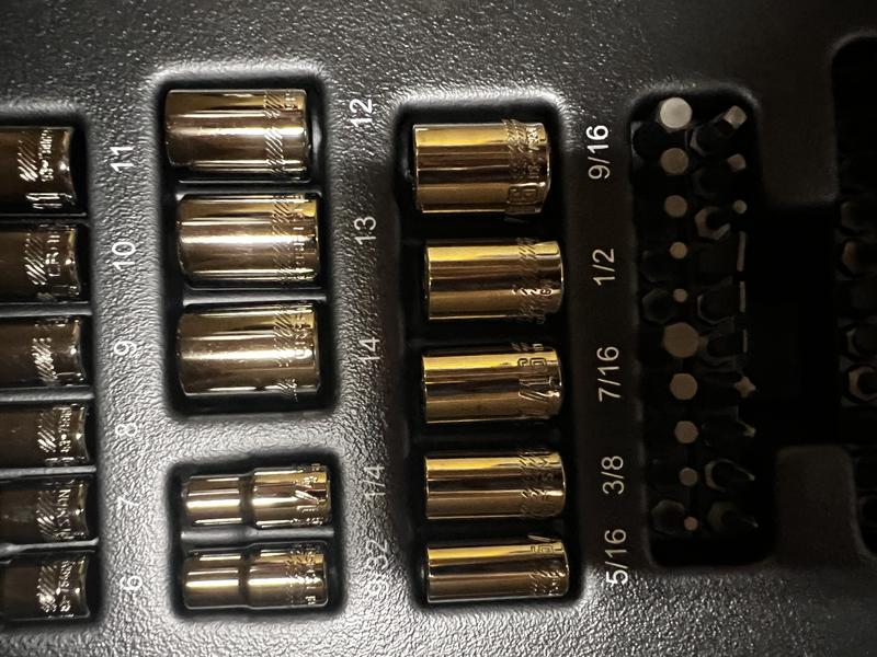 OVERDRIVE™ gunmetal chrome standard (SAE) and metric mechanics