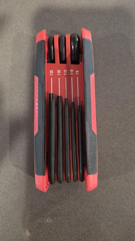 Assorted Sae/Metric Folding Hex Key Set (8-Piece)